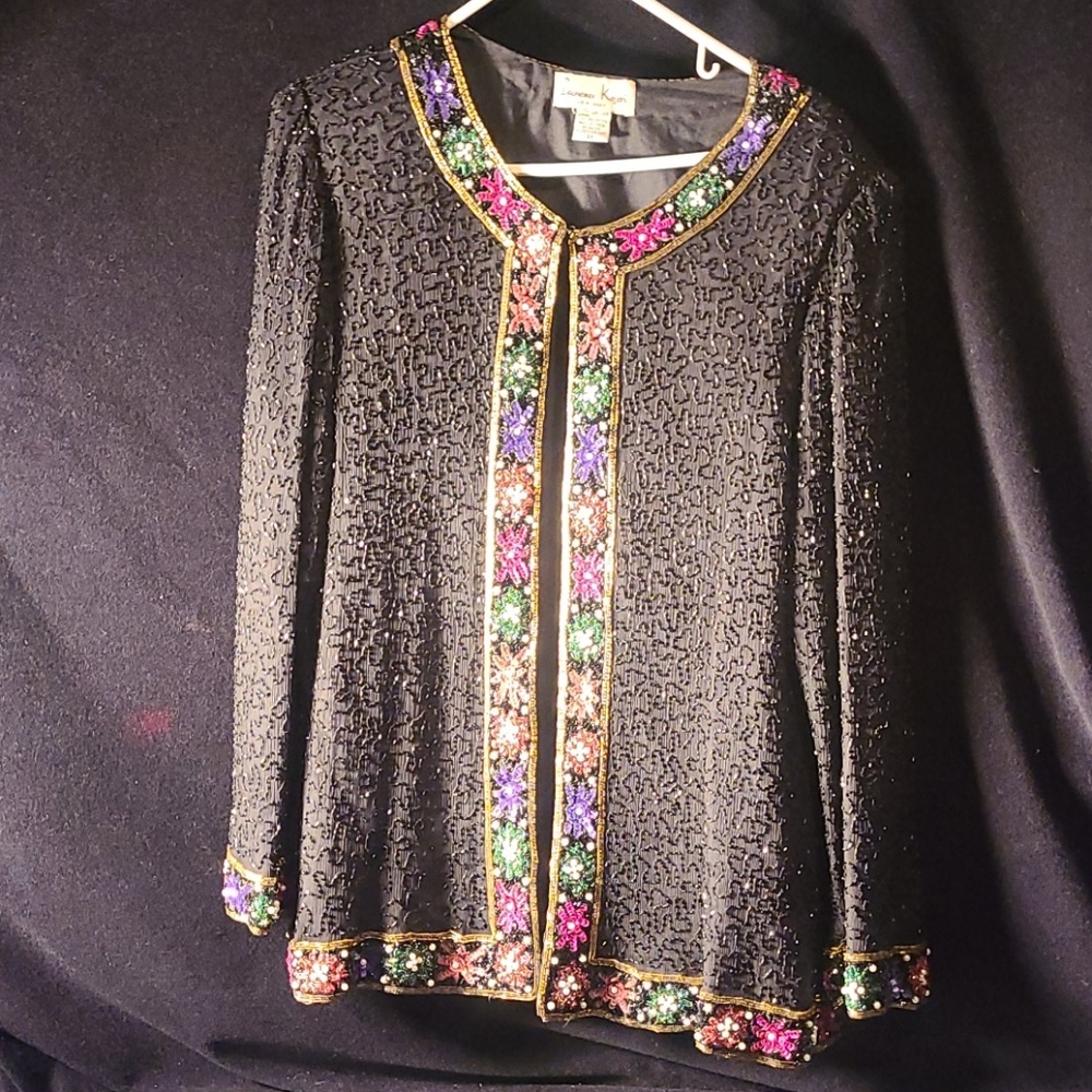 VINTAGE SILK BEADED LAURENCE KAZAR
